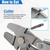 JSHANMEI Fishing Crimping Tool Heavy Duty Crimper Pliers with Crimp
