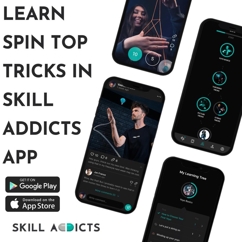 SA Fixed Spin Top - Clear (Includes Spintop Strings, Accessories