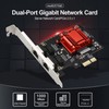 LEAGY Dual-Port PCIe Gigabit Ethernet Card - Intel 82575&82576, 2X