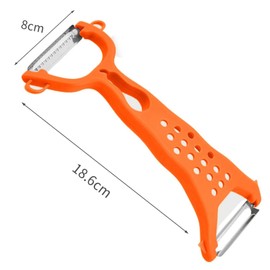 SINZONeu Double Head Peeler Stainless Steel - 2-in-1 Vegetable Peeler & Julienne Slicer | Non-Slip Handle