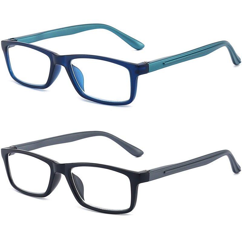 RaoOG Reading Glasses for Men/Women with Spring hinges 1.00 Blue