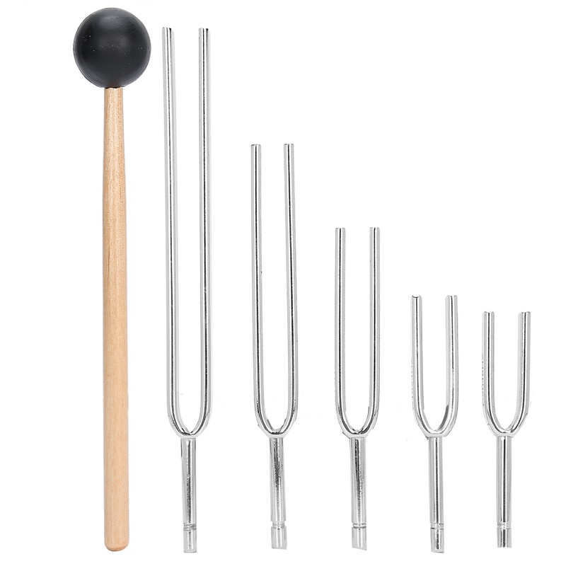 128Hz256Hz512Hz1024Hz2048HZ Aluminum Alloy Tuning Fork Sound Healing Therapy Tool Set