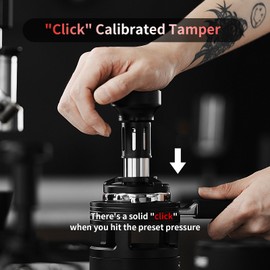 MHW-3BOMBER YU Series Espresso Tamper 51mm, Coffee Tamper with Sound Feedback for Barista, Impact Constant Espresso Hand Tamper with 4 Spring Loaded Fits 51mm Portafilter Model:T6146-OS