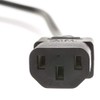 6ft Computer/Monitor Power Cord with Fuse - BS 1363 to
