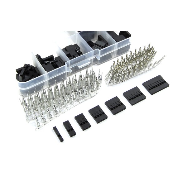 310pcs Pin Connector Housing and Crimps Set 2.54 Male Dupont