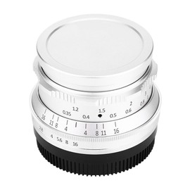 7artisans 35mm F1.2 Large Aperture Lens Manual Focusing for Sony E Mount   Fuji FX Mount / Olympus  M4/3 Mount(Silver for M4/3 Mount)