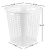 Afromy 6-Pack 45 L Plastic Laundry Basket, 16.54" Tall Clothes