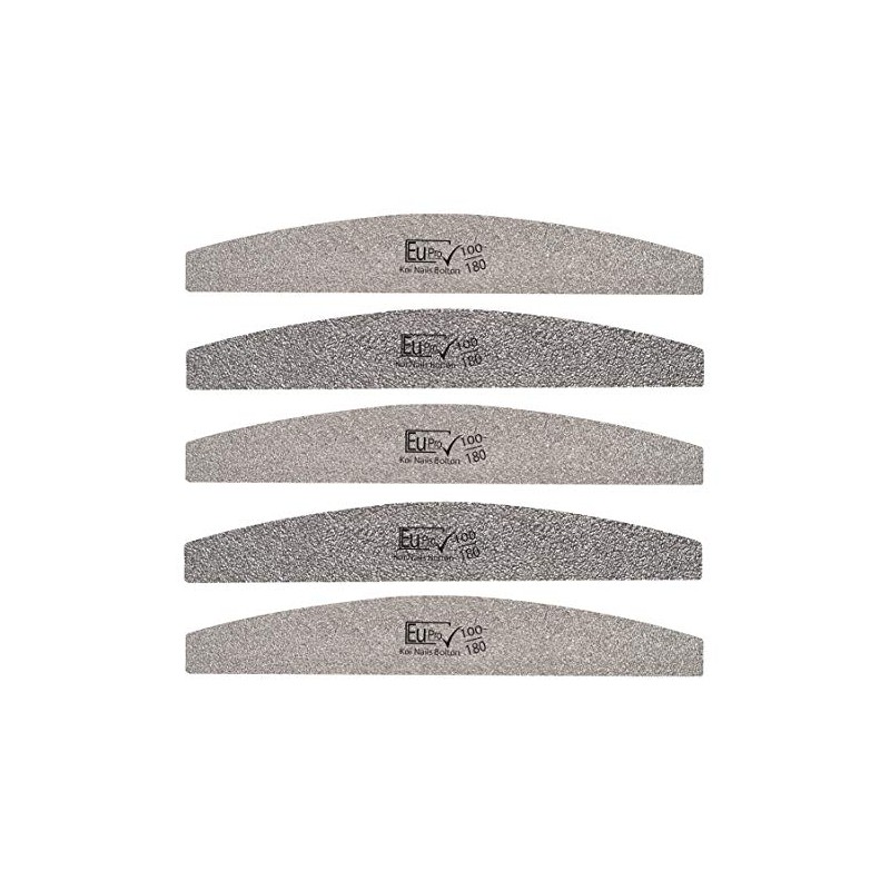 5x Nail File Silver Star 100/180 Manicure emery board files