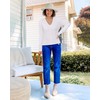 Arach&Cloz Women's V Neck Lightweight Cardigan Long Sleeve Solid Top