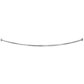 Design House 533604 Curved Shower Rod, Polished Chrome, 66-inch