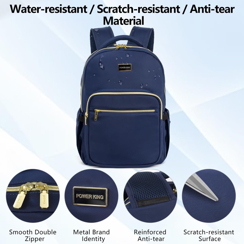 15.6 Inch Classic Backpack For Men And Women, 25L Lightweight