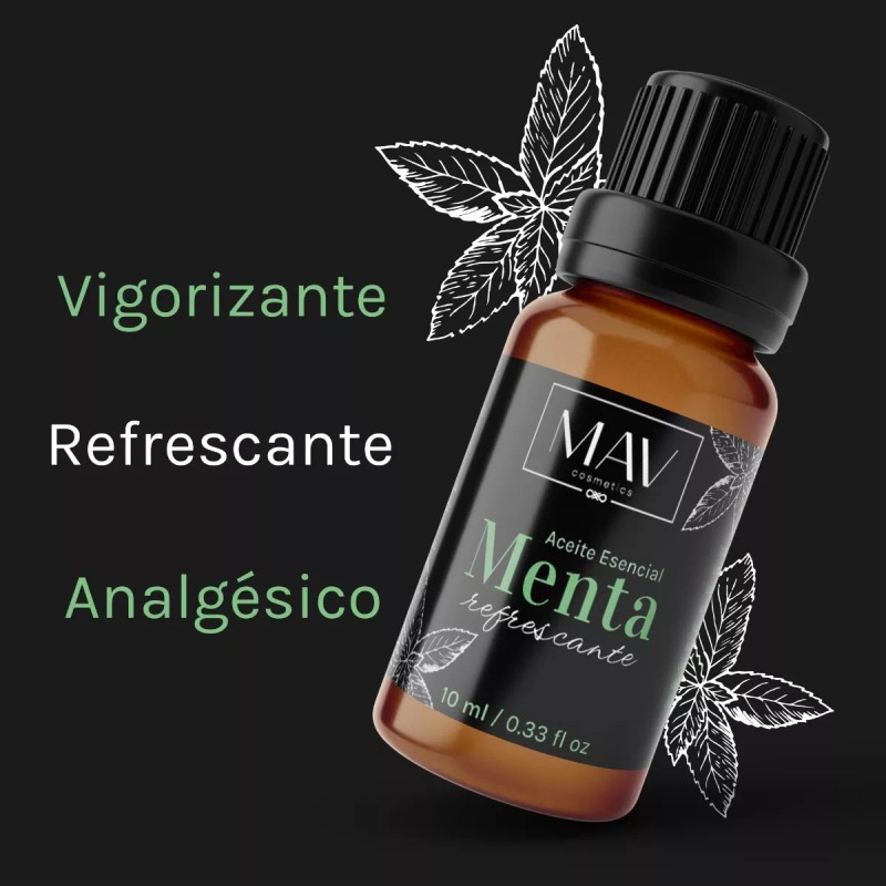 Mav Cosmetics Aceite Esencial Menta Fresco 100% Puro & Natural
