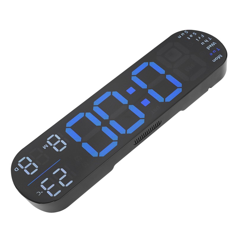 Digital Wall Clock Large Display with Remote Control Auto Brightness