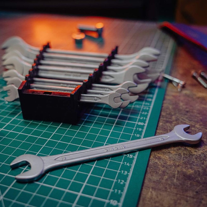 Double Open-End Wrench Set 8 pcs by WIESEMANN 1893 I