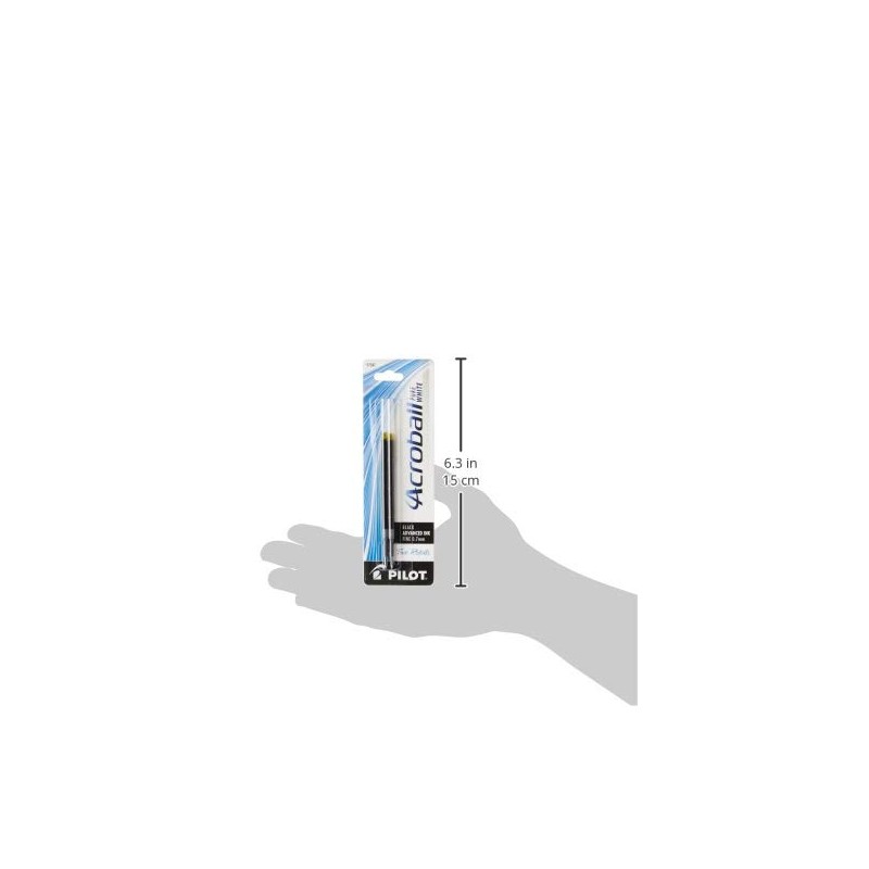 PILOT Acroball PureWhite Advanced Ink Refill For Retractable Pens, Fine