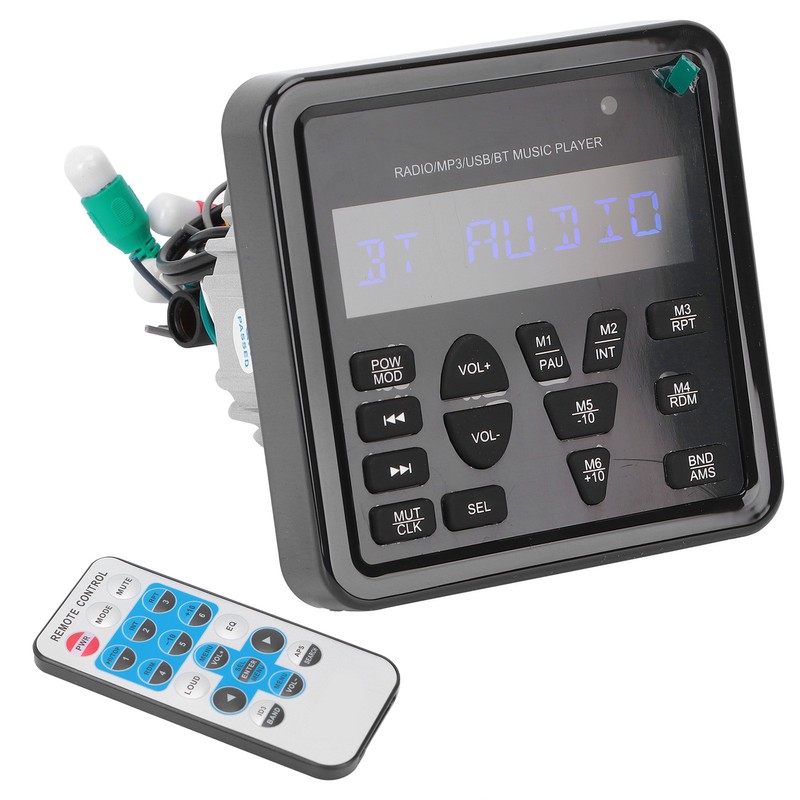 Digital Player USB Bluetooth Waterproof Multifunctional for Automobile Yacht Saloon