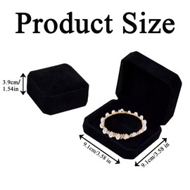 JBLJDWD Bracelet Box, Jewellery Gift Box, Elegant Plush Bracelet Gift Box Easy to Use Suitable for Jewelry Bracelets Watches and Necklaces Storage or Gift Boxes (Black)