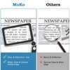 MoKo Magnifying Glass for Reading, Rechargeable 4X Full Page Book