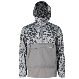 HABIT Men's Tamarac Cove Lightweight Anorak - Aqua View Dusk (Large)