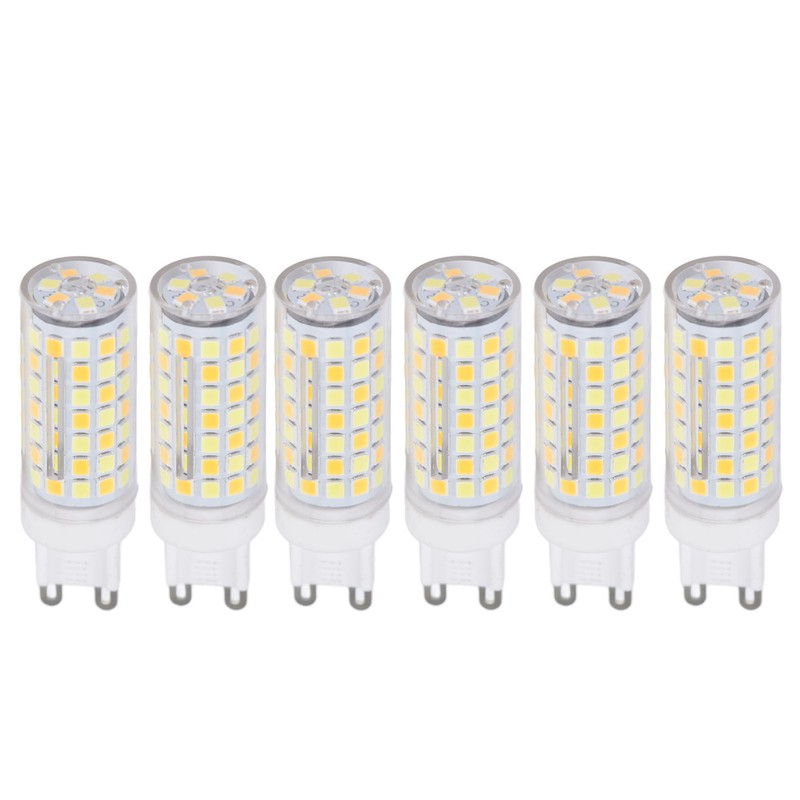 6pcs 90LED G9 Light Bulb 9W 220V Dimmable Soft Warm