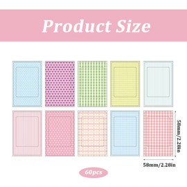 ZOWEXIQ 60 Pcs Colourful Film Sticker Set, Mini Instant Frame Polaroid Photo Decoration Stickers for Fujfilm Instax Mini 11 9 8 70 7s Instant Camera Photo