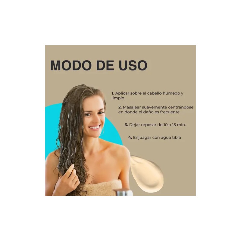 Mascarilla Ecolchi Karite Cabello Dañado Seco Suaviza Repara
