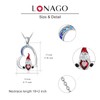 LONAGO Christmas Gifts for Women 925 Sterling Silver Snowman Snowflake