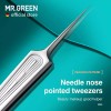 MR.GREEN 잉그로운 헤어 핀셋 바늘 코 끝 눈썹 조각용 블랙헤드