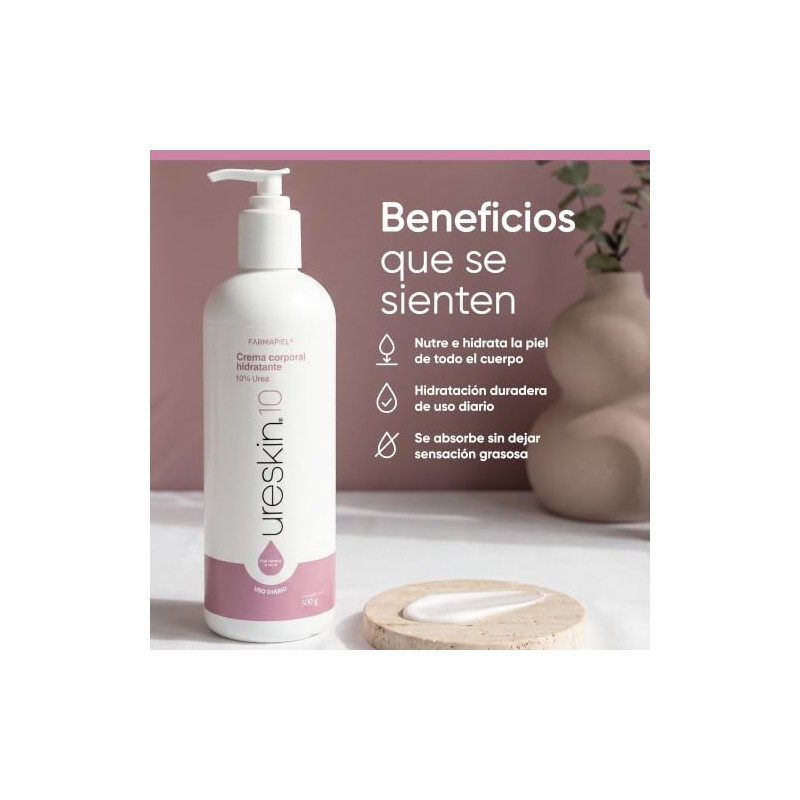 Crema Corporal Urea 500 Piel Normal Seca Hidratación Diaria Cuerpo