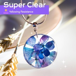 HeyClear 1000g UV Resin kit -Super Clear, Hard, Low Odor, Premixed UV Epoxy Fast Curing for Beginners Jewelry Making, DIY Crafts, Casting Coating and Resina Art