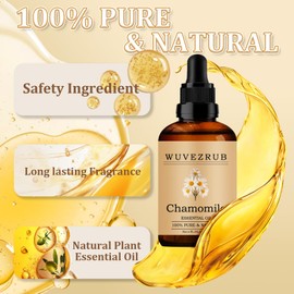 Wuvezrub Wuvezrub Chamomile Essential Oil 120ML - 100% Pure and Natural Oils for Aromatherapy Diffuser - 4 Fl Oz/Chamomile