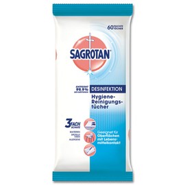 Sagrotan Hygiene Cleaning Cloths (Pack of 60)