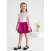 KAVUNEST Girls Metallic Skater Skirts Shiny Pleated Flared Mini Tutu