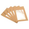 PATIKIL Full Face Window Envelopes 10 Pack 6'' Clear Double