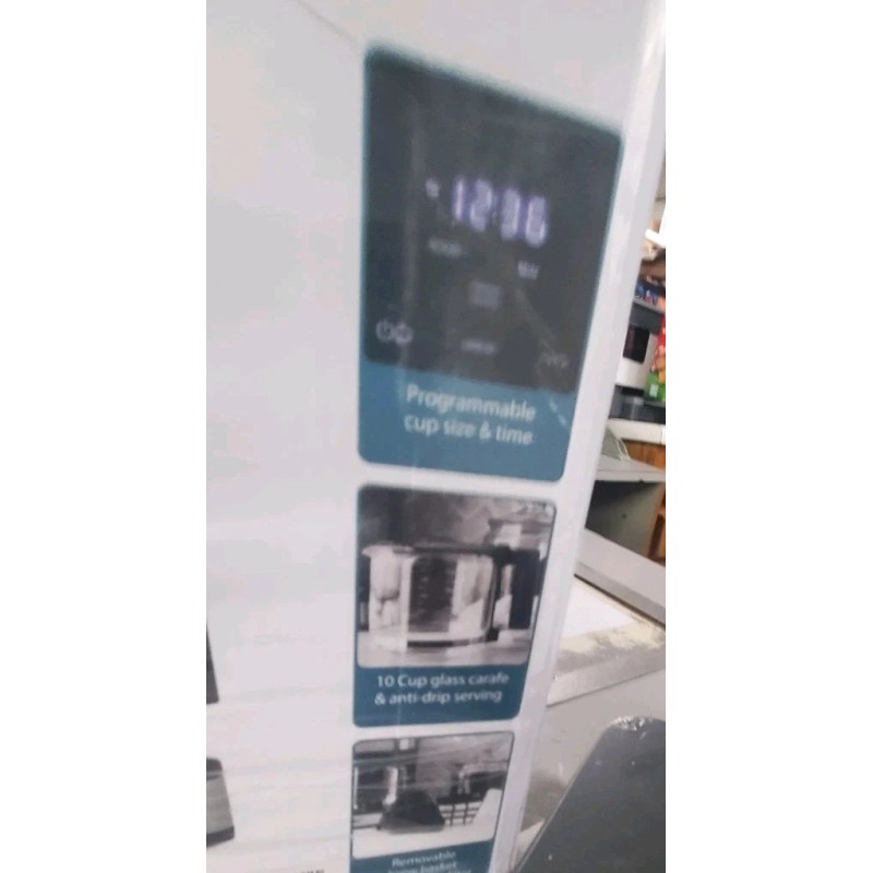 FARBERWARE DUAL BREW 10 CUP COFFEE + ESPRESSO MAKER TOUCHSCREEN