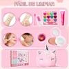 ZGMSDSCZ Maquillaje para Niñas-11 pcs, Kit De Maquillaje De Simulación