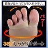 プラスウォーク 薄型外反母趾サポーター 1足 ストッキング生地 ゴム圧着でアーチ整える くるぶし丈