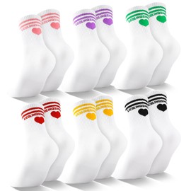 Utensilsto Pack of 6 Favourite Person Gift Socks 39-42 Funny Socks with Heart and Lettering Gift for Girlfriend, Her, Couples, Heart Man Birthday Gift Anniversary Valentine's Day Gift Ideas