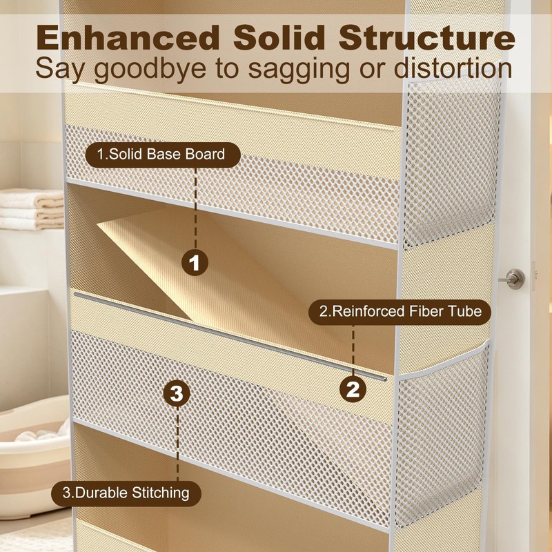 E-PRONSE Over the Door Organizer, 6-Shelf Door Hanging Organizer with