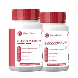 nutradash (2 Pack) Gluco Maxum, Gluco Maxum Pills, Gluco Maxum Capsules, Gluco Maxum Supplement