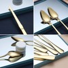 Gold Grapefruit Spoons 3 Pieces Set, 2 Stainless Steel Grapefruit