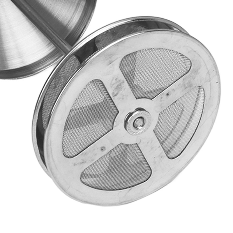Coffee Frother Double Layer Versatile Manual Stainless Steel Milk Foamer