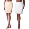 2 Pieces Half Slips for Women Underskirt with Short Lace