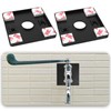 OTOTEC 4PCS Wall Split Flange Aperture 22mm ABS 85.5mm Self-Adhesive