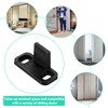 8Pcs Barn Door Floor Guide Sliding Door Bottom Guide Plastic