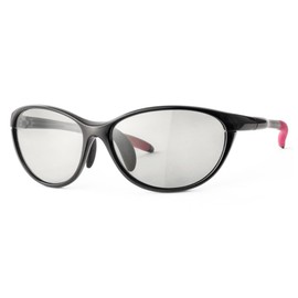 E-FIT EF-S209 Sports Sunglasses, Ultra Lightweight Model, Asian Fit, UV Protection, Blue Light Reduction, Case Set, multicolor (black / pink)