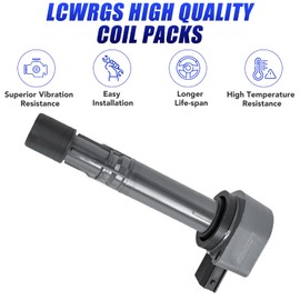 Set of 6 Ignition Coil Pack and Spark Plugs Fits for 3.5L V6 2003 2004 2005 2006 2007 2008 Honda Pilot Ridgeline Acura MDX Saturn Vue 3.5 Replaces UF400 C1460