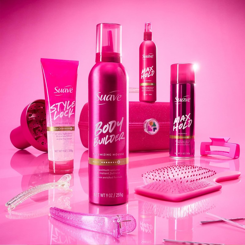 Suave Hairspray, Max Hold Variety 4-Pack – Scented + Unscented