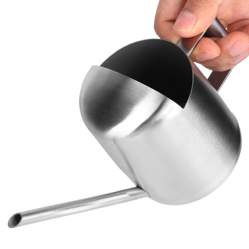 300ML Stainless Steel Long Spout Watering Can Pot for Household