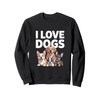 I Love Dogs Cute Puppy Pals Design Sweatshirt